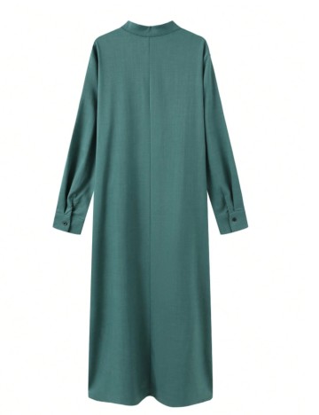 Cămașă lungă Shein, verde