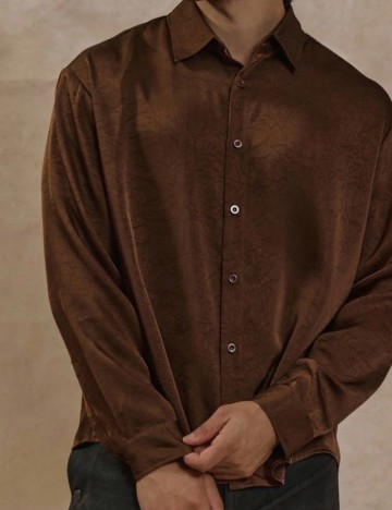 Cămașă Shein, maro