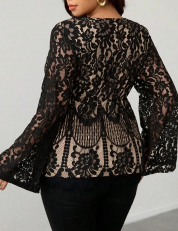 Cămașă Shein Curve+, negru