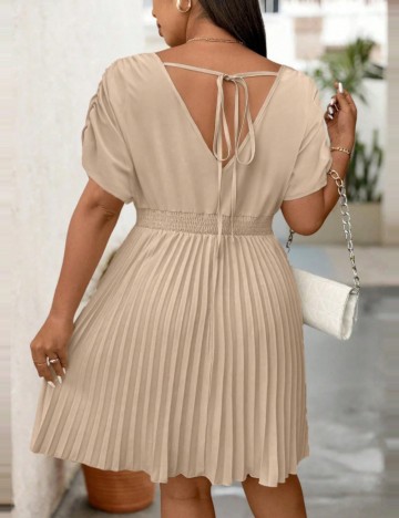 Rochie mini Shein Curve+, crem