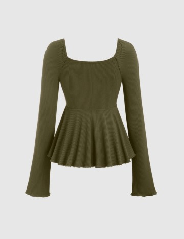 Bluze de trening Shein, kaki