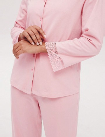 Compleu pijamale Shein, roz