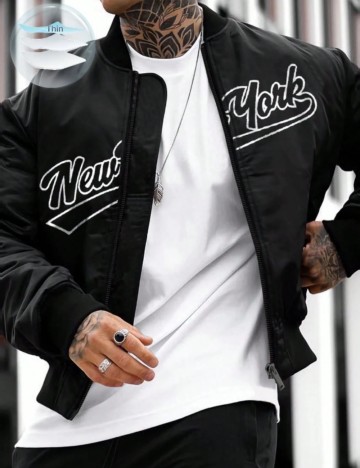 Jachetă Shein MANFINITY, negru