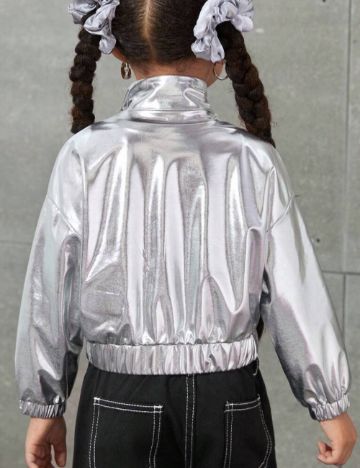 Jachetă Shein, argintiu