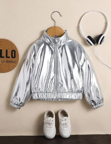 Jachetă Shein, argintiu