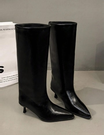 Cizme cu toc Shein, negru