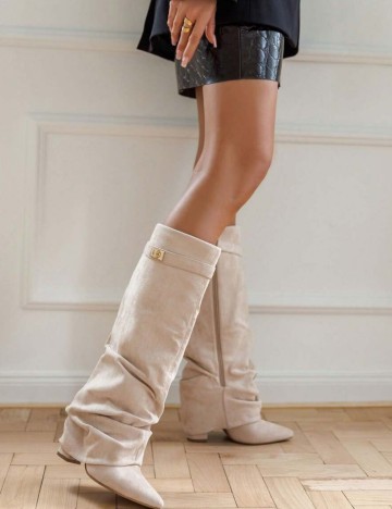 Cizme Shein, crem