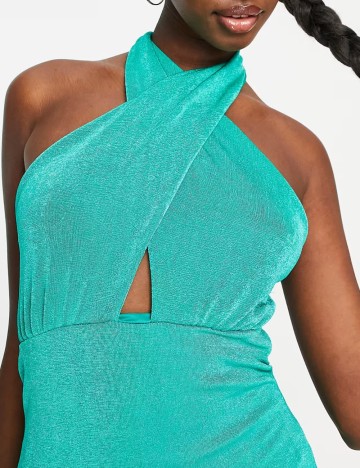 Rochie midi IN THE STYLE, verde