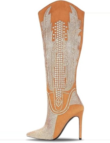 Cizme cu toc Shein, mix culori