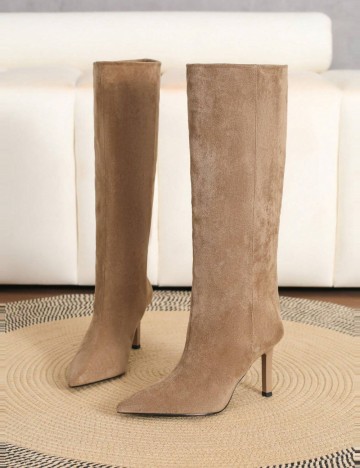 Cizme cu toc Shein, maro