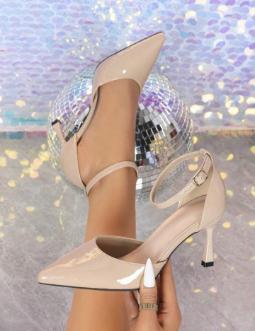 Pantofi cu toc Shein, bej