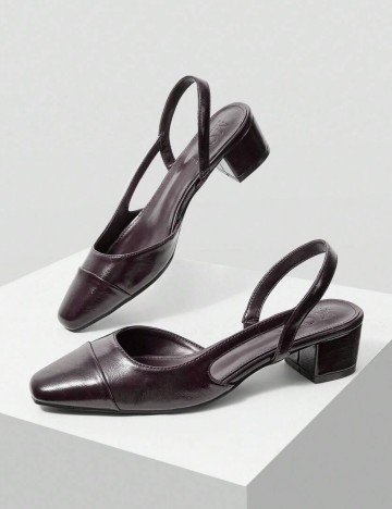Pantofi cu toc Shein, maro