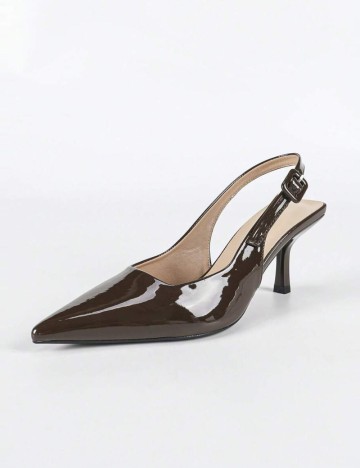Pantofi cu toc Shein, maro