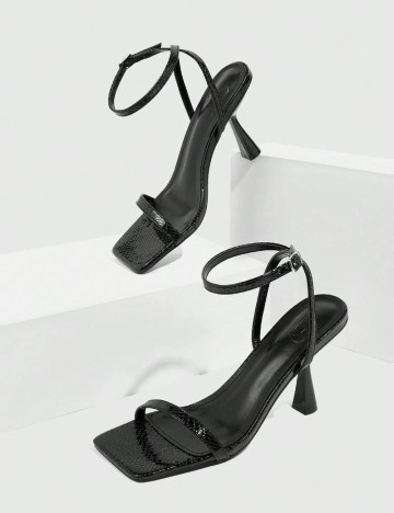 Sandale Cu Toc Shein, negru