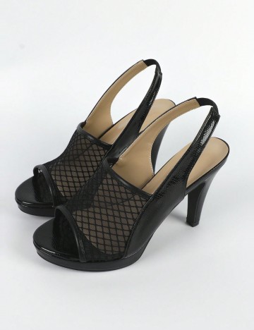 Sandale Cu Toc Shein, negru