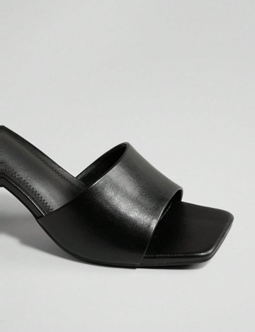 Saboți cu toc Shein, negru