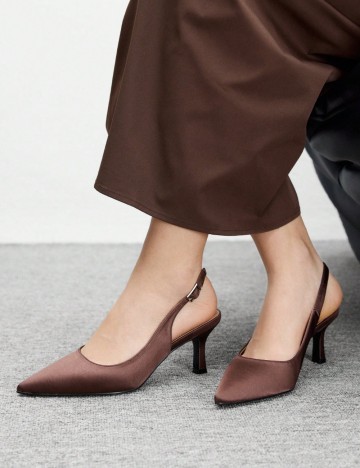 Pantofi cu toc Shein, maro