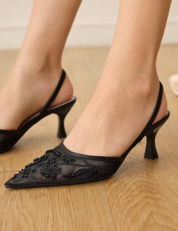 Pantofi cu toc Shein, negru