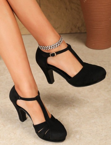 Pantofi cu toc Shein, negru