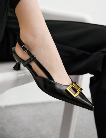 Pantofi cu toc Shein, mov