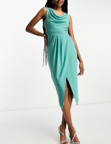 Rochie midi TFNC, turcoaz