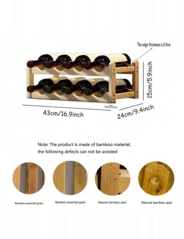 Suport pentru sticle Shein, maro