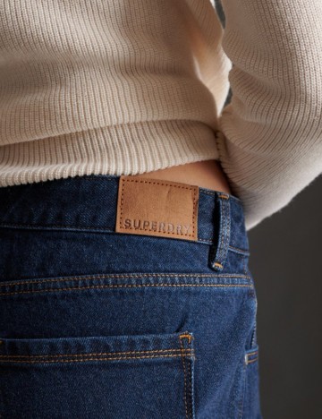 Pantaloni scurți de blugi Superdry, albastru