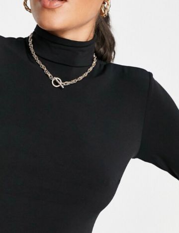 Rochie mini Flounce, negru