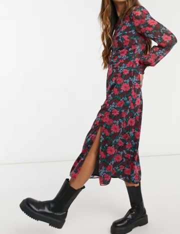 Rochie midi nobody's child, mix culori