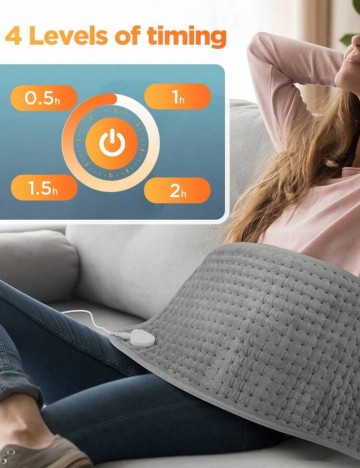 Pătură electrică Shein, gri