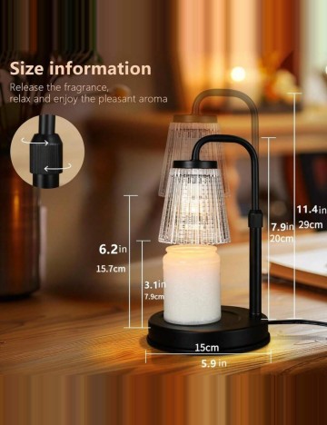 &Icirc;ncălzitor electric pentru lum&acirc;nări Shein, negru