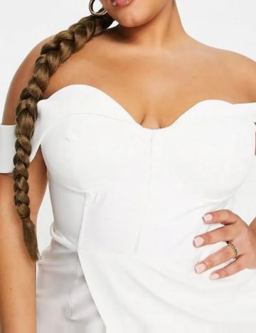 Rochie midi Lavish Alice, alb