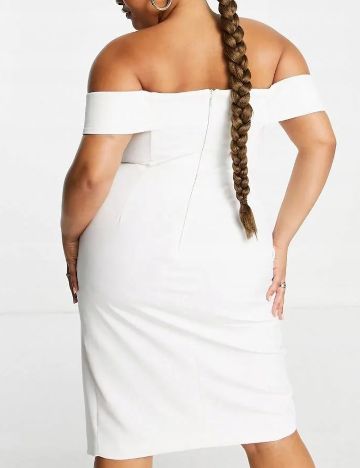 Rochie midi Lavish Alice, alb