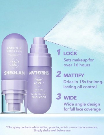 Spray  fixare machiaj Shein, mov