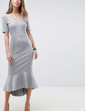Rochie maxi ASOS, gri