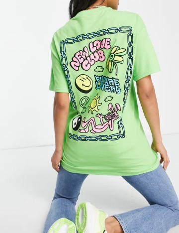 Tricou NEW LOVE CLUB, verde