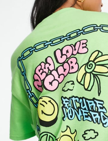 Tricou NEW LOVE CLUB, verde