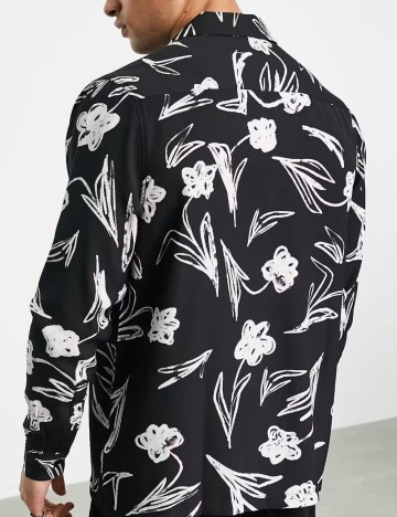 Cămașă ASOS, negru