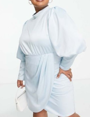 Rochie midi Collective, albastru