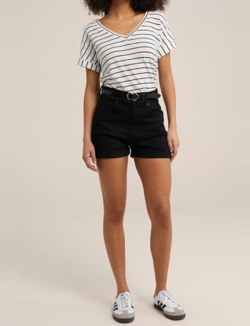 Pantaloni scurți de blugi I SAW IT FIRST, negru