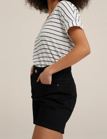 Pantaloni scurți de blugi I SAW IT FIRST, negru