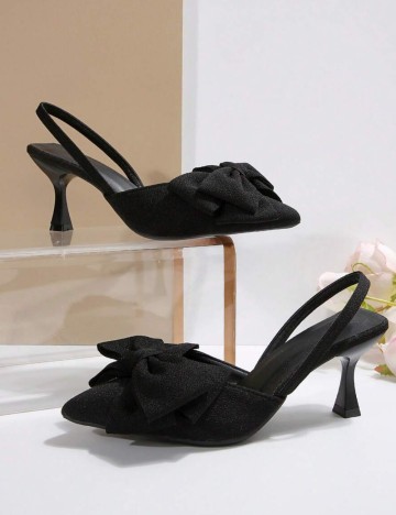 Saboți cu toc Shein, negru