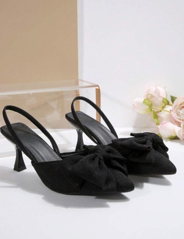 Saboți cu toc Shein, negru