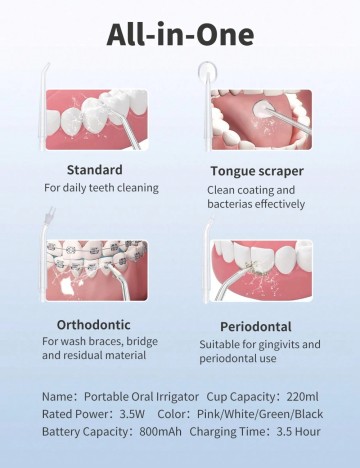 Duș bucal portabil Shein, negru