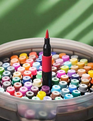 Set markere acrilice Shein, mix culori