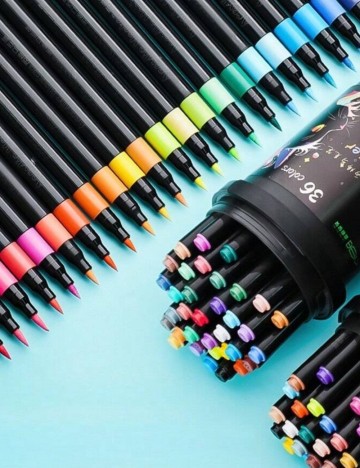 Set markere acrilice Shein, mix culori