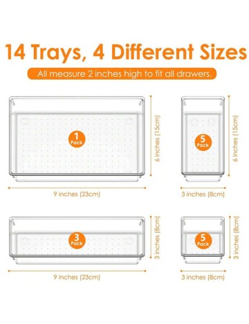 Set Organizatoare Shein, transparent