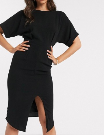Rochie midi ASOS, negru