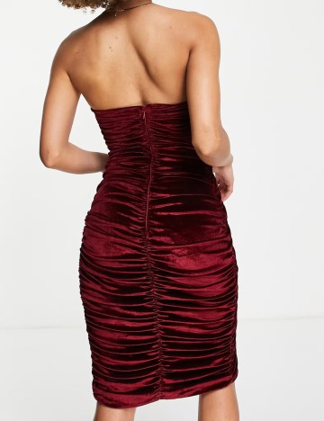 Rochie mini Rare London, vișiniu