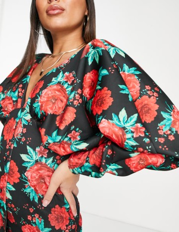 Rochie midi ASOS, mix culori